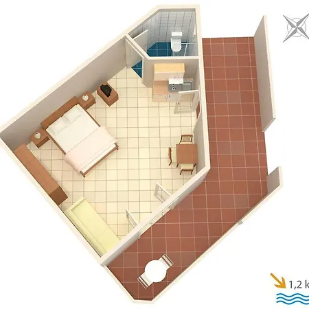 Appartamento Studio 7240a Ližnjan